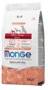Monge מונג' מיני בוגר סלמון ואורז (Monoprotein) Monge מונג' מיני בוגר סלמון ואורז (Monoprotein)